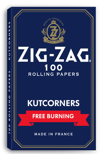 Zig Zag Free burning Blue Papers Kutcorners [CP1273BLU] - 25 packs Single Wide Size ONE