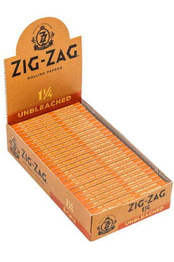 Zig Zag Unbleached 1 1/4 Papers - 25 packs 1 - 1/4" Size ONE
