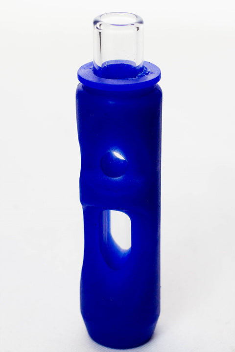 Silicone hand pipe with multi holes glass bowl and tube ( GP1537 ) Silicone Pipe ONE