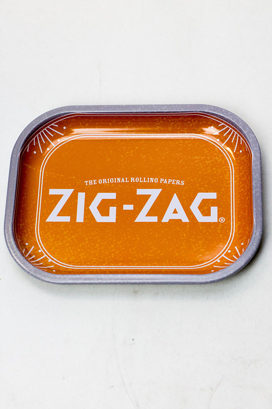 Zig Zag Mini Metal Rolling tray Tray ONE Orange