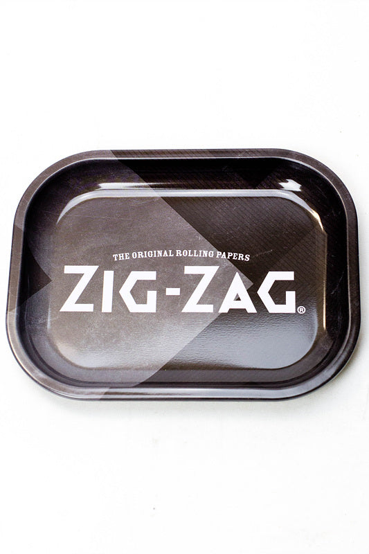 Zig Zag Mini Metal Rolling tray Tray ONE Black