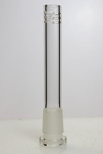 Glass open ended 6 slits downstem Downstem · Bowlstem ONE 4 3/4 Inches