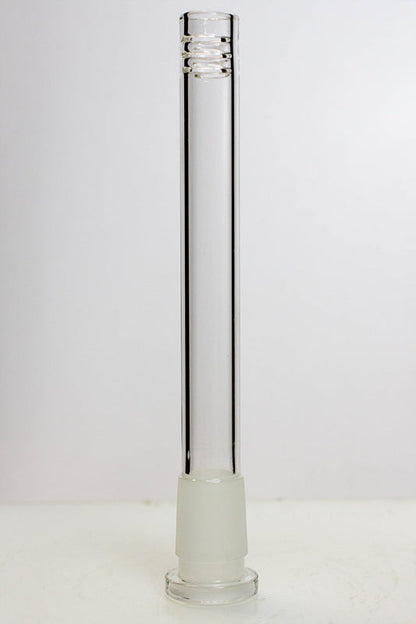 Glass open ended 6 slits downstem Downstem · Bowlstem ONE 5 1/2 inches