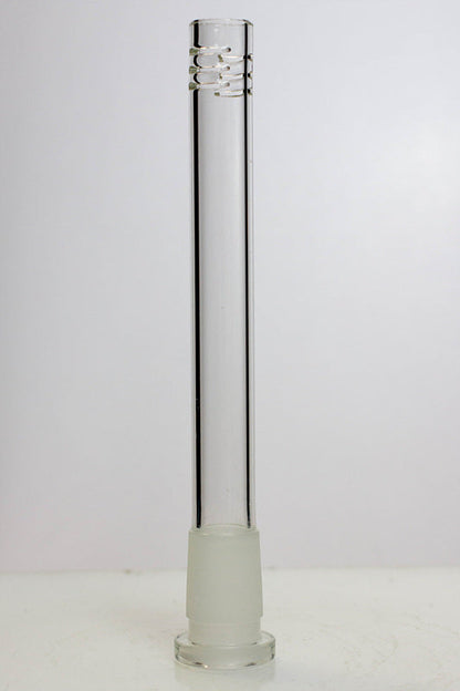 Glass open ended 6 slits downstem Downstem · Bowlstem ONE 5 3/4 inches
