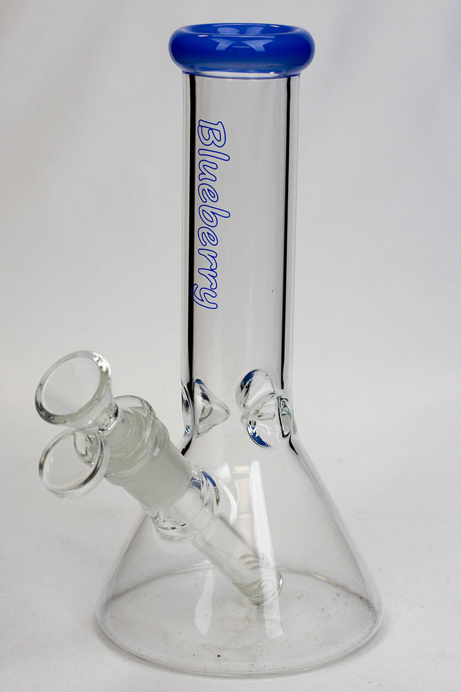 8" Blueberry glass beaker water bong ( N8040 ) Glass Bong ONE M. Blue (SKY BLUE)