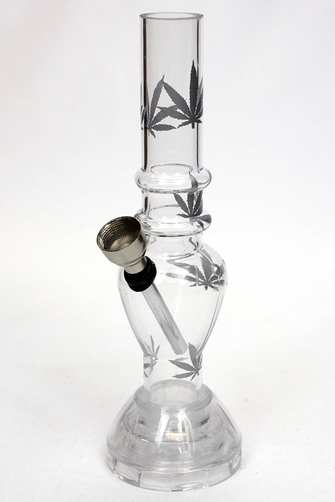 7" acrylic water pipe with grinder [GP1295] Acrylic Bong ONE Clear