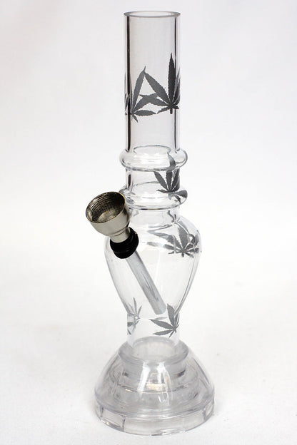 7" acrylic water pipe with grinder [GP1295] Acrylic Bong ONE Clear