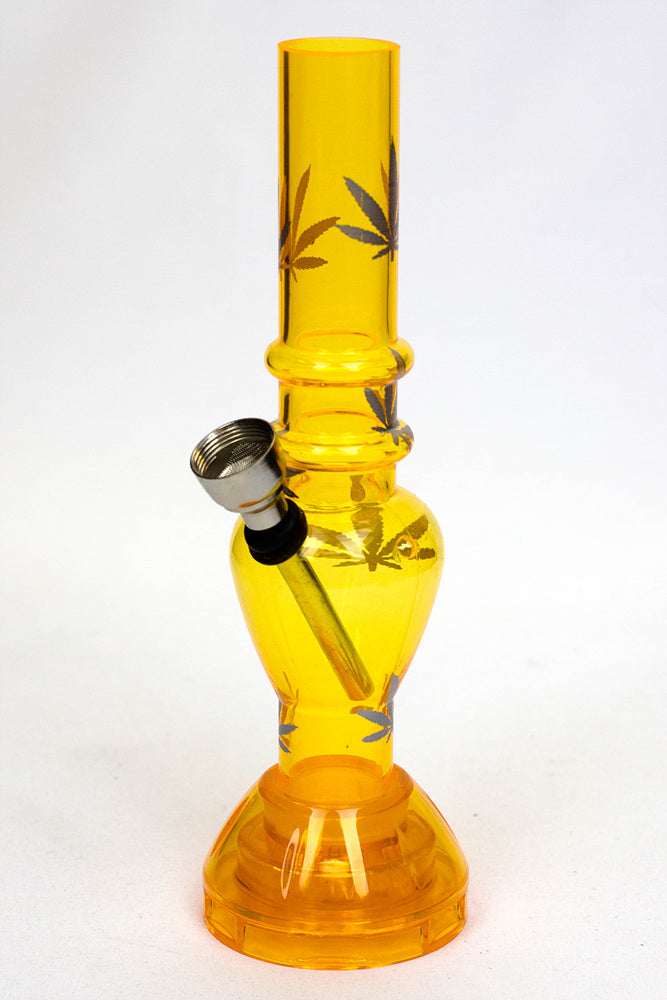 7" acrylic water pipe with grinder [GP1295] Acrylic Bong ONE Yellow