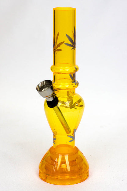 7" acrylic water pipe with grinder [GP1295] Acrylic Bong ONE Yellow
