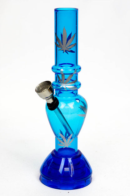7" acrylic water pipe with grinder [GP1295] Acrylic Bong ONE Blue