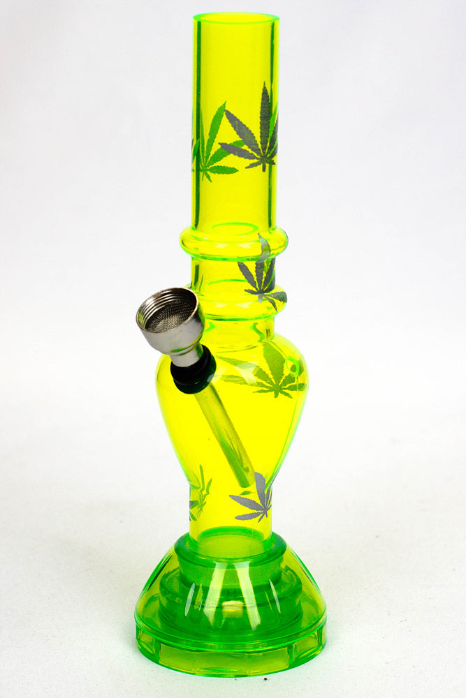 7" acrylic water pipe with grinder ( GP1295 ) Acrylic Bong ONE Green