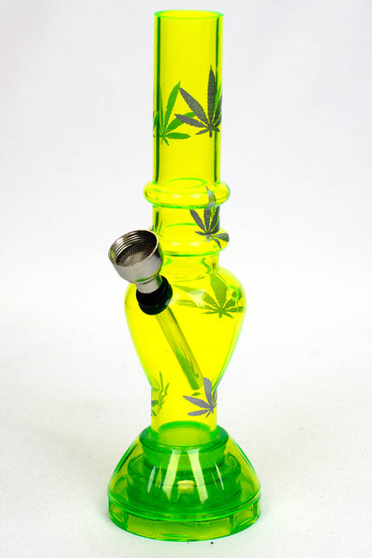 7" acrylic water pipe with grinder ( GP1295 ) Acrylic Bong ONE Green