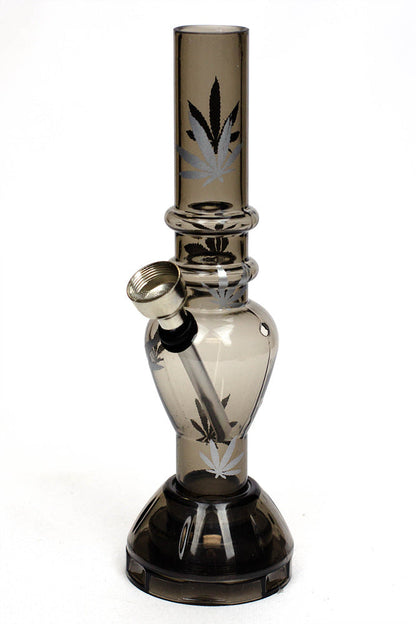 7" acrylic water pipe with grinder [GP1295] Acrylic Bong ONE Black