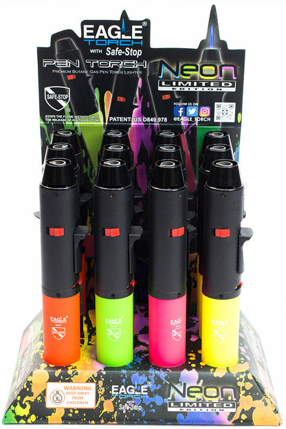 Eagle Torch | Pen Torch - Neon [PT132N] - Display of 12 Torch BB Canada