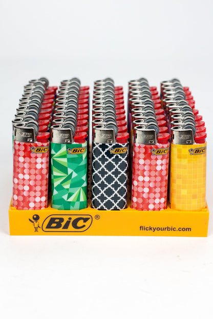 Bic Mini lighter - Display of 50 Lighter ONE Geometry Pattern