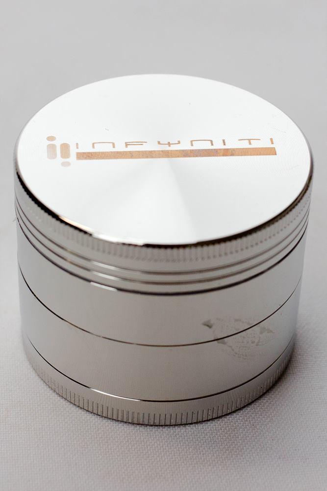 Infyniti 4 parts metal herb grinder ( GR5640 ) Regular Grinder ONE Silver