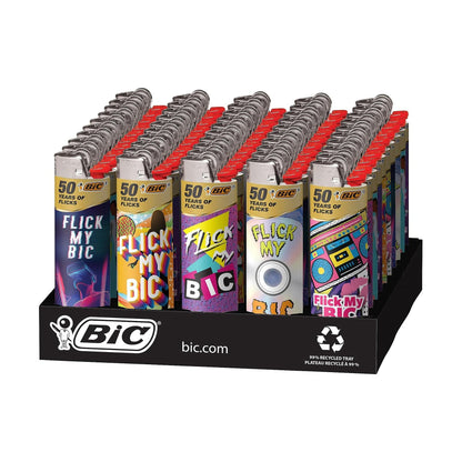Bic Regular Lighter [Flick Your] - Display of 50 Lighter ONE