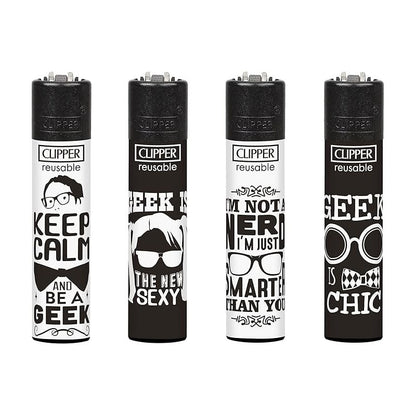 CLIPPER | "Nerd Sentences," Classic Display of 48 Lighter ONE