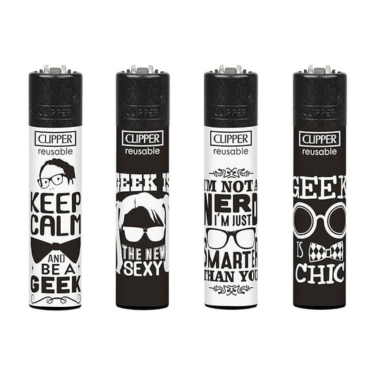 CLIPPER | "Nerd Sentences," Classic Display of 48 Lighter ONE