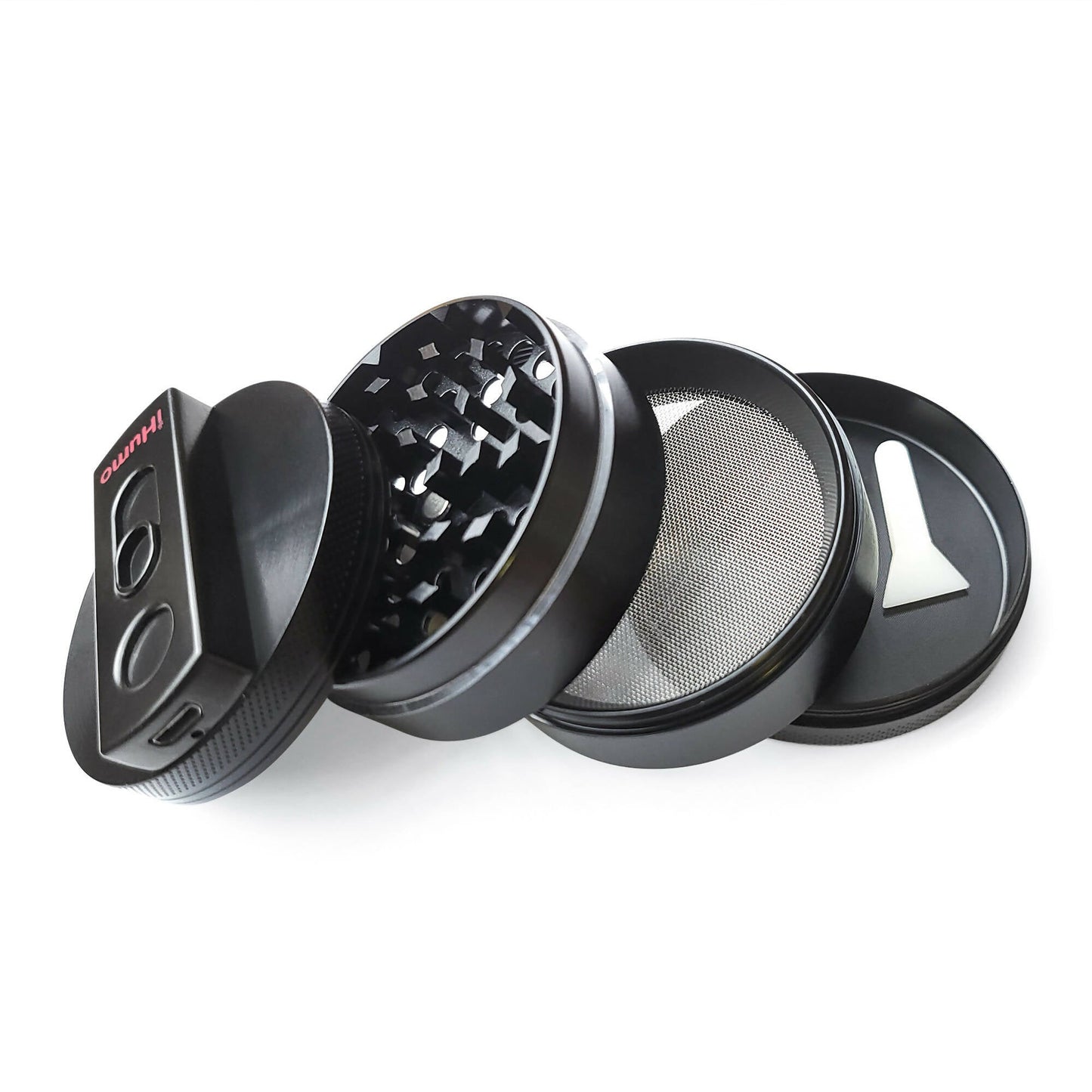 iHUMO | OFFER Best 2 in 1 Grinder & USB Lighter, 4 Parts (63mm) Electronic Grinder iHumo Best Price and Quality 2 in 1 Grinder & Lighter