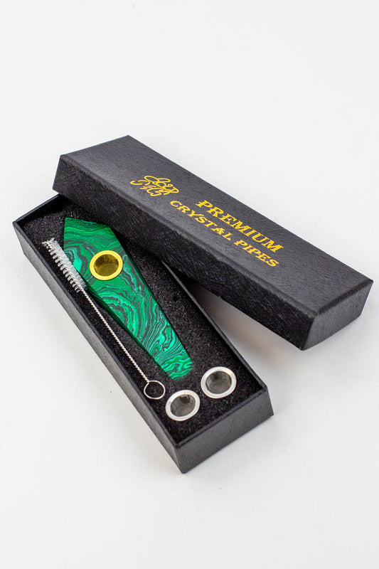 Acid Secs - Crystal Stone Smoking Pipe with choke hole Quartz · Stone Pipe Acid Secs Productions Inc.