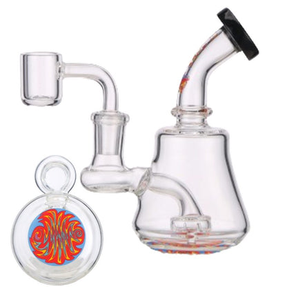Xtreme | 5" Oil Rig with quartz banger [BT4409] Glass Rig Canadian Distributor