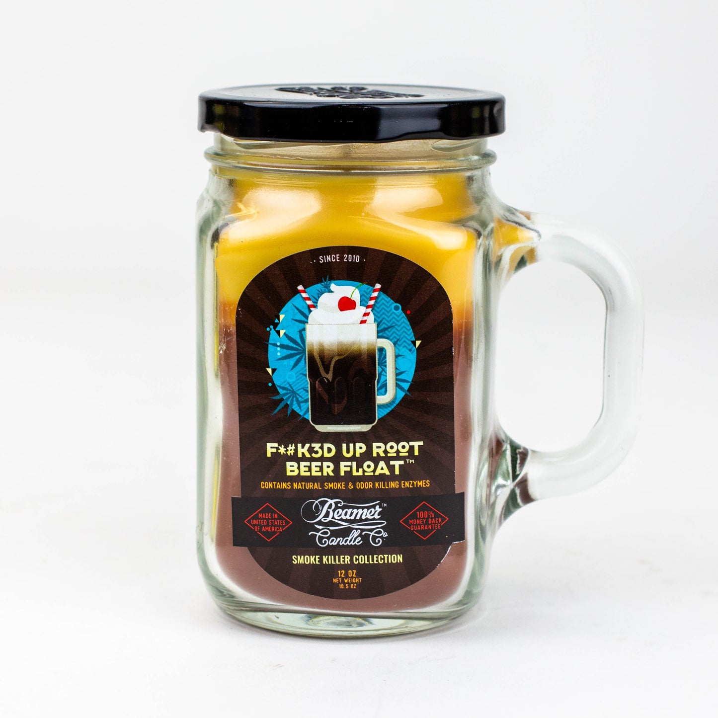 Beamer Candle Co.| Ultra Premium Jar Smoke killer collection candle Candle ONE F*#K#D up root beer float