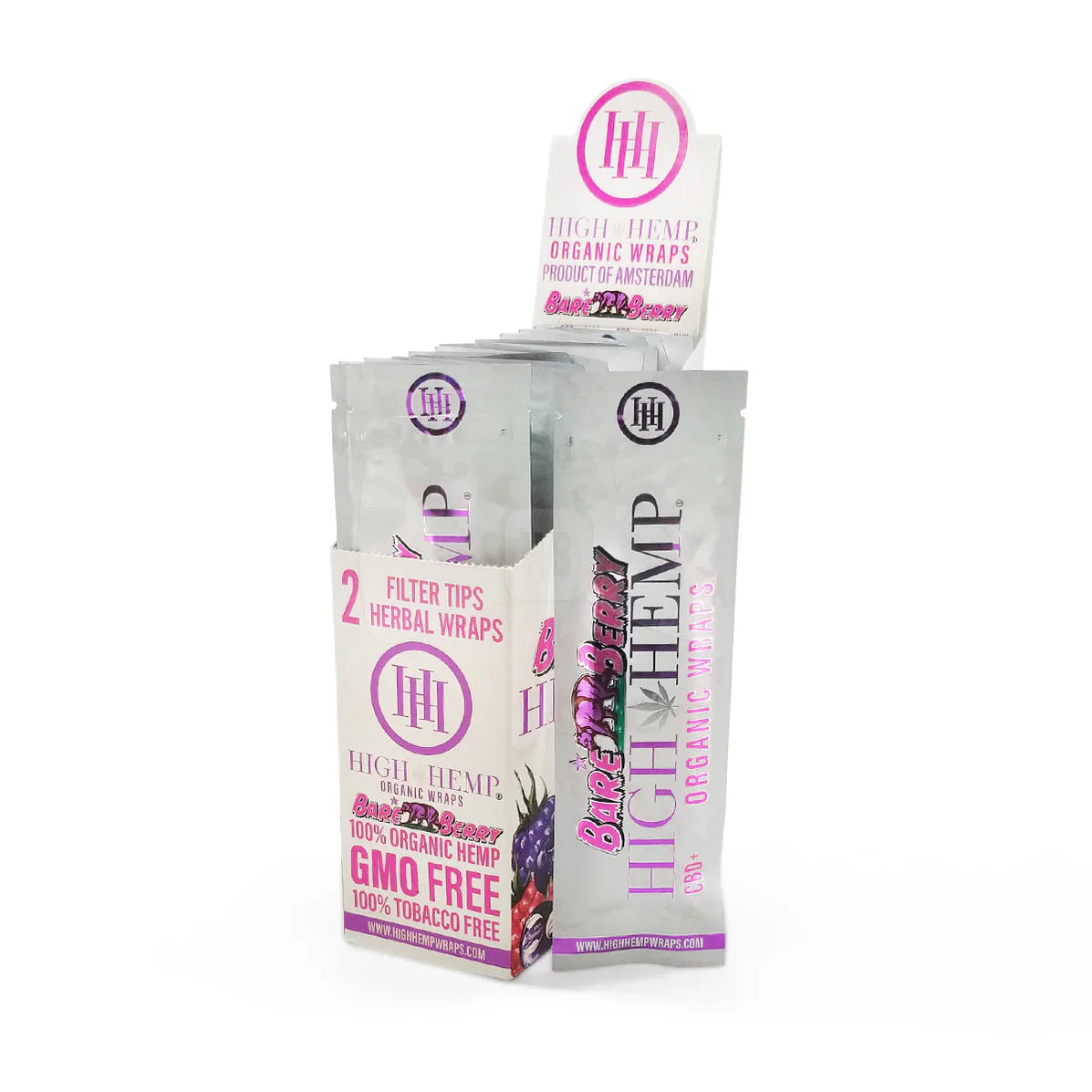 High Hemp | Organic Wraps Wraps – 2 Count (25 Packs / Box) Leaf Wrap LEHIGH WHOLESALE BARE BERRY