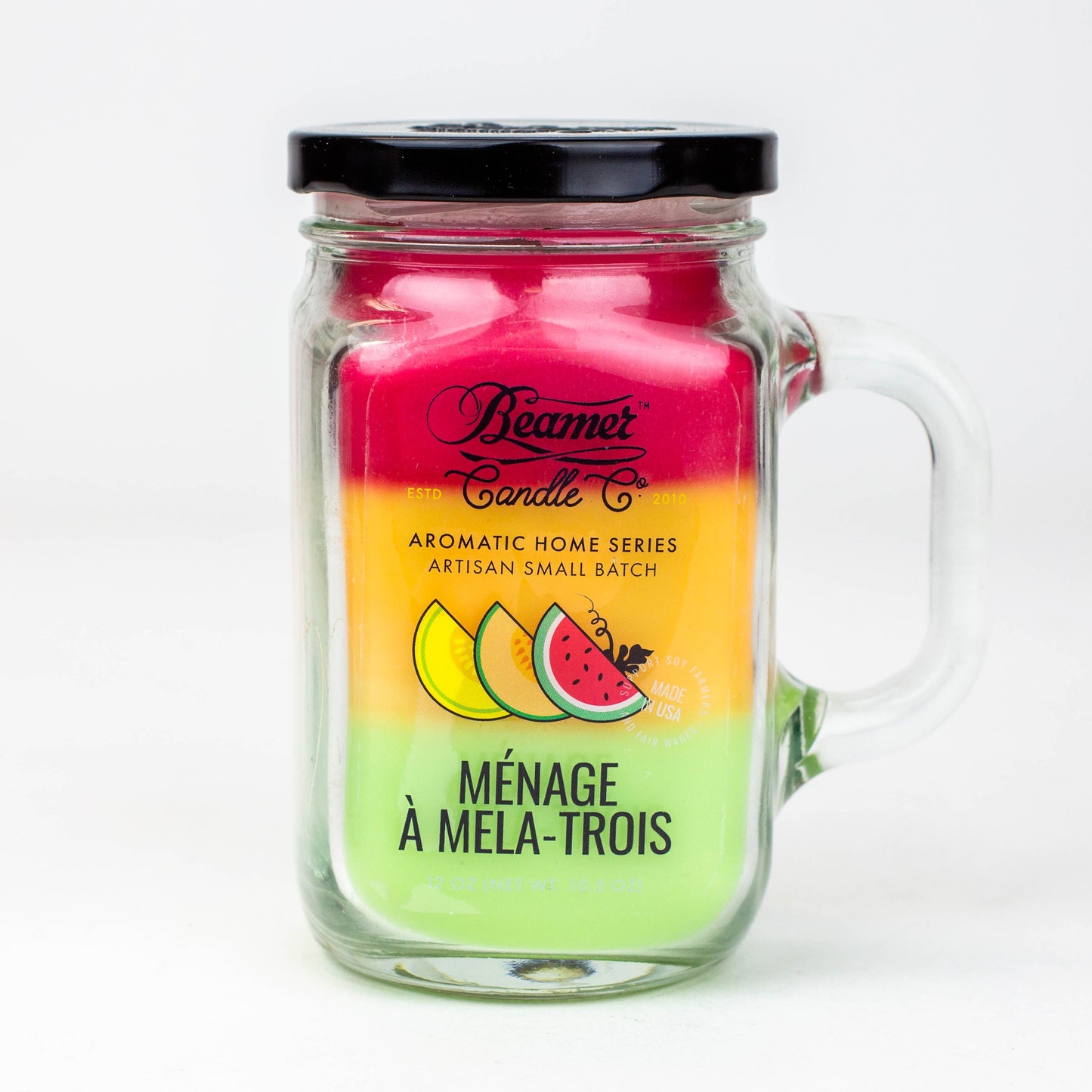 Beamer Candle Co. | Ultra Premium Jar Aromatic Home Series candle Candle ONE Menage A Mela-Trois