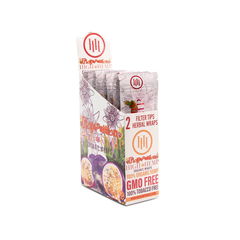 High Hemp | Organic Wraps Wraps – 2 Count (25 Packs / Box) Leaf Wrap LEHIGH WHOLESALE FLORA PASSION