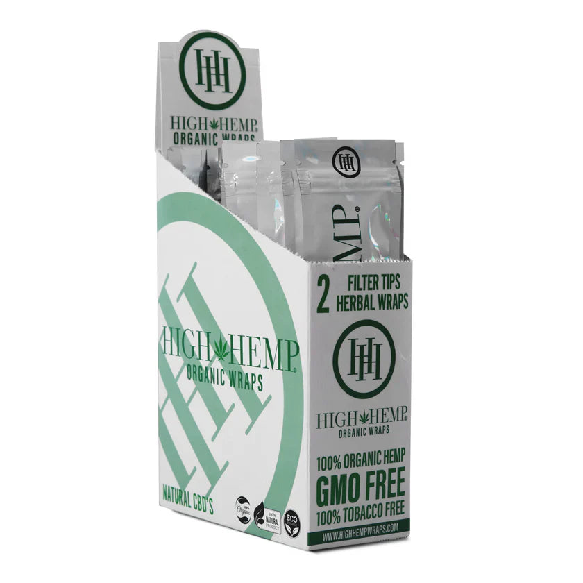 High Hemp | Organic Wraps Wraps – 2 Count (25 Packs / Box) Leaf Wrap LEHIGH WHOLESALE ORIGINAL