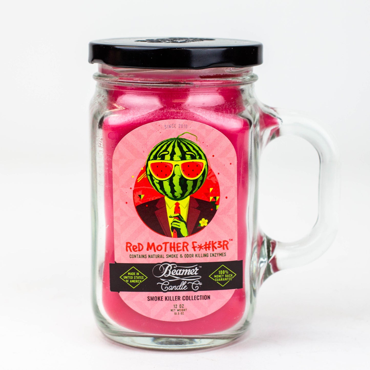 Beamer Candle Co.| Ultra Premium Jar Smoke killer collection candle Candle ONE Red Mother F*#k3R
