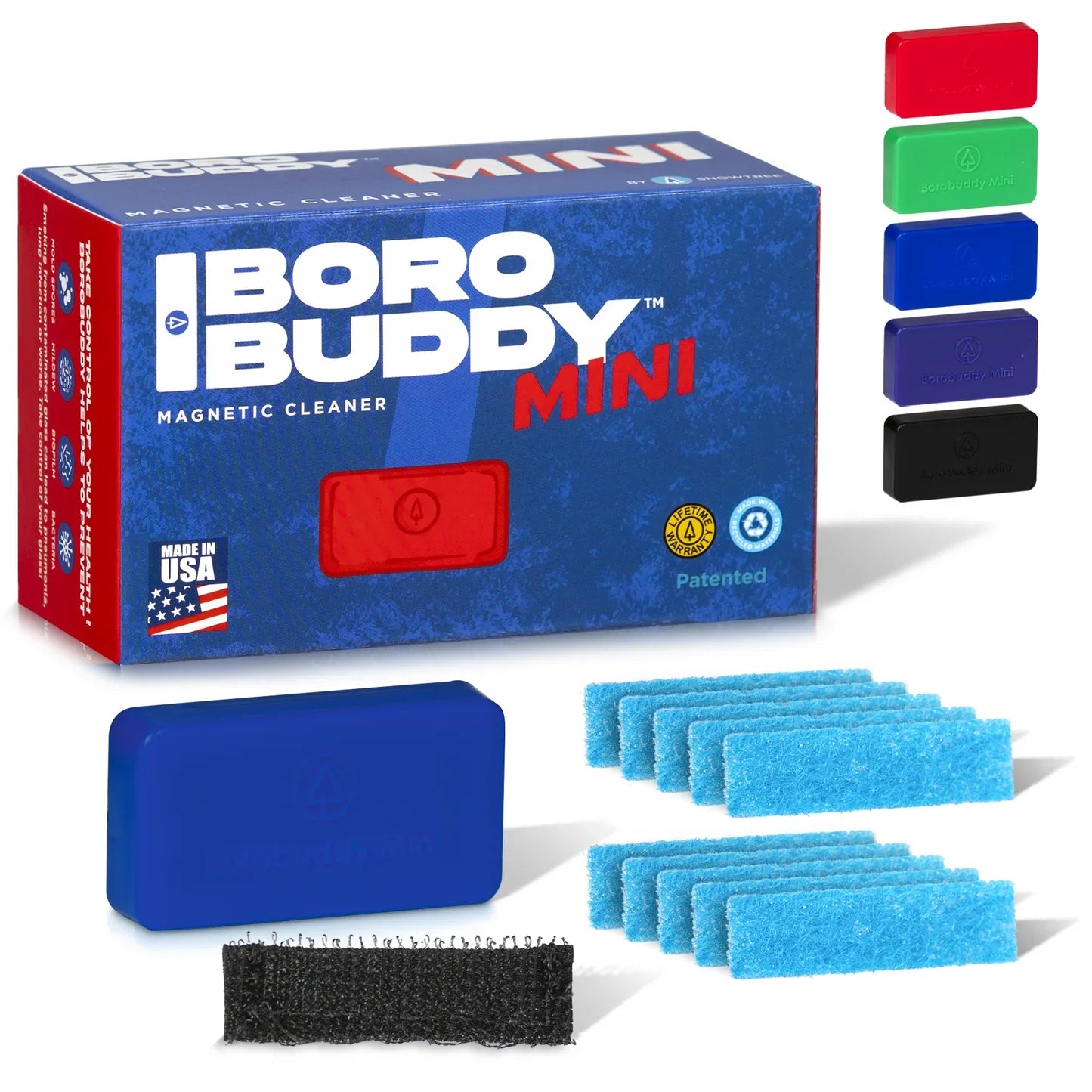 Snowtree | BoroBuddy™ Magnetic Cleaner-Mini Brush ONE Sapphire Blue