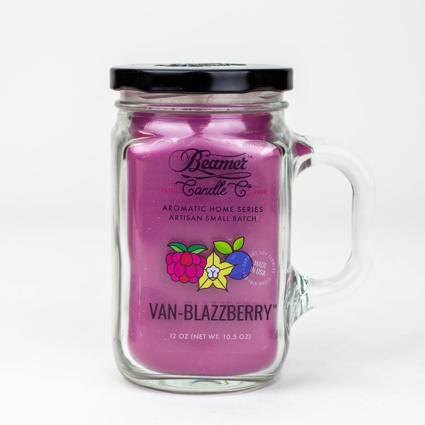 Beamer Candle Co. | Ultra Premium Jar Aromatic Home Series candle Candle ONE Van-Blazzberry