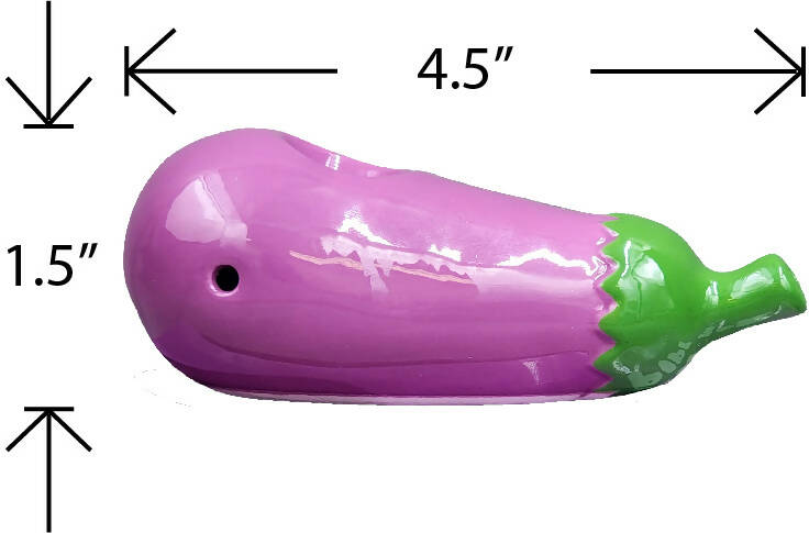 mini eggplant pipe Ceramic Pipe Roast and Toast Gifts