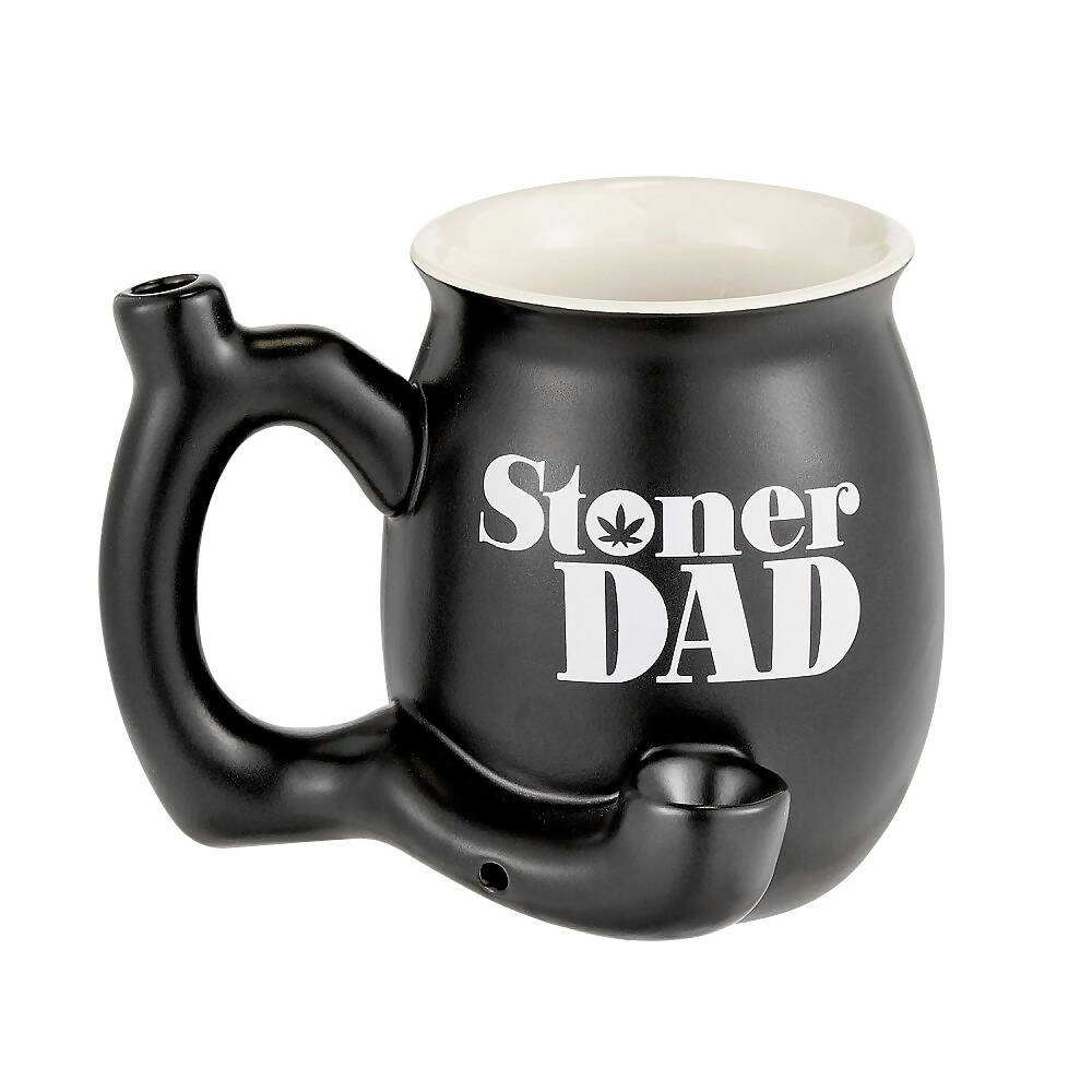 ROAST & TOAST STONER DAD PIPE MUG - MATTE BLACK WITH WHITE PRINT Mug Pipe Roast and Toast Gifts