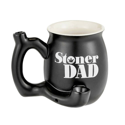 ROAST & TOAST STONER DAD PIPE MUG - MATTE BLACK WITH WHITE PRINT Mug Pipe Roast and Toast Gifts