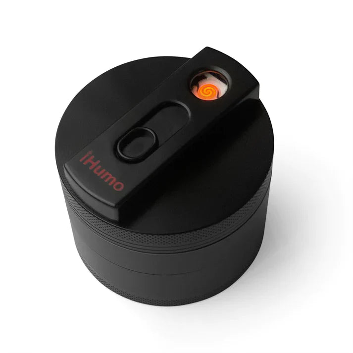 iHUMO | OFFER Best 2 in 1 Grinder & USB Lighter, 4 Parts (63mm) Electronic Grinder iHumo