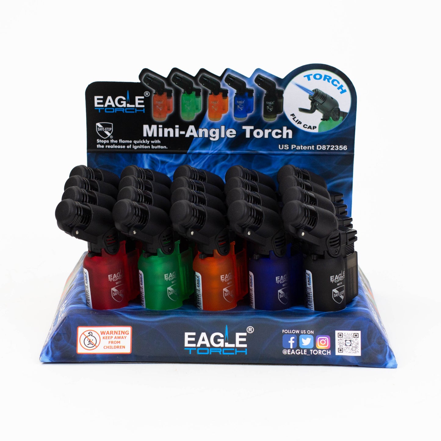 Eagle Torch |Mini-Angle Torch lighter Box of 20 [PT116B] Torch LEHIGH WHOLESALE