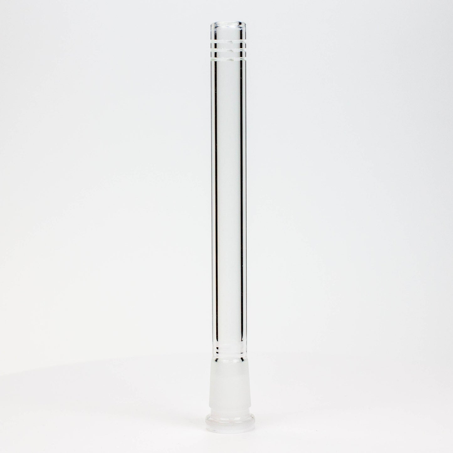 Glass open ended 6 slits downstem Downstem · Bowlstem ONE 6 1/2 inches