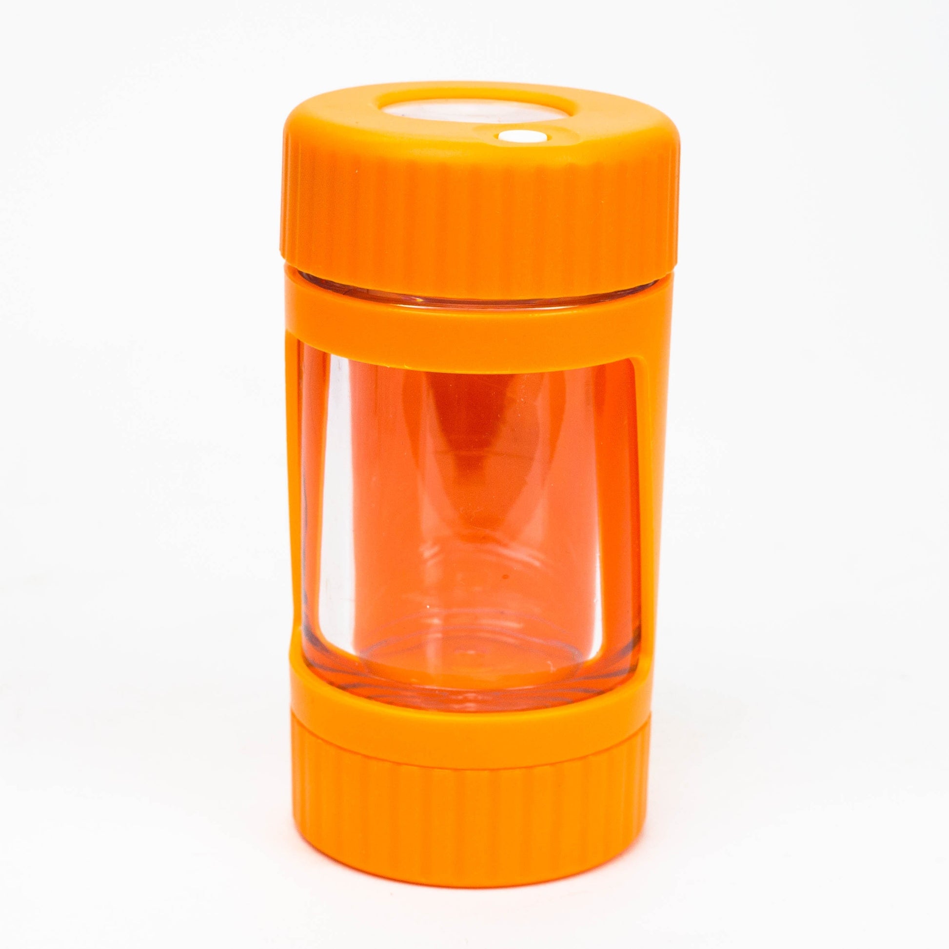 COOKIE | 4 IN 1 UTILITY JAR WITH GRINDER AND ONE HITTER Herb Saver Grinder LEHIGH WHOLESALE