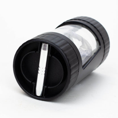 COOKIE | 4 IN 1 UTILITY JAR WITH GRINDER AND ONE HITTER Herb Saver Grinder LEHIGH WHOLESALE