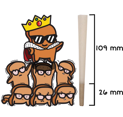 Choast Rolls | 3 Pack King Size Hemp Cones- 24 Packs Per Box | Made in France Pre-rolled Cone (Display Pack) Choast