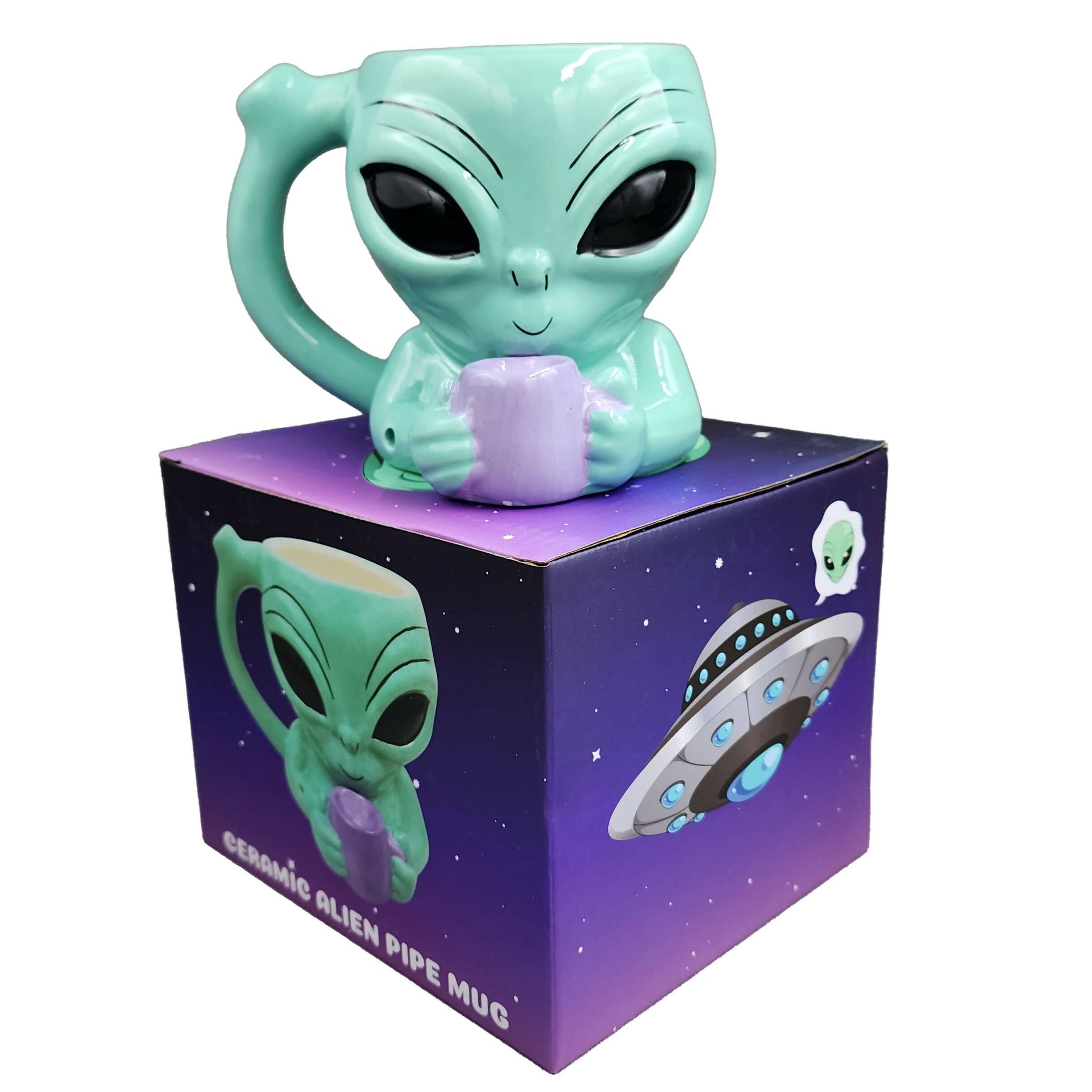 Alien Pipe Mug Mug Pipe Roast and Toast Gifts