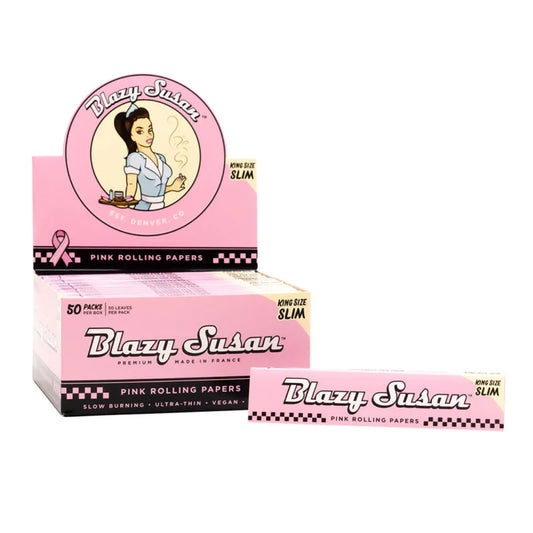 Blazy Susan | King Size Rolling Pink paper box of 50 King Size Smoking Cat Distribution