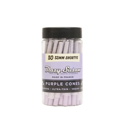 Blazy Susan | Purple shorty Cones Pack of 50 Pre-rolled Cone (Bulk / Tower) Smoking Cat Distribution