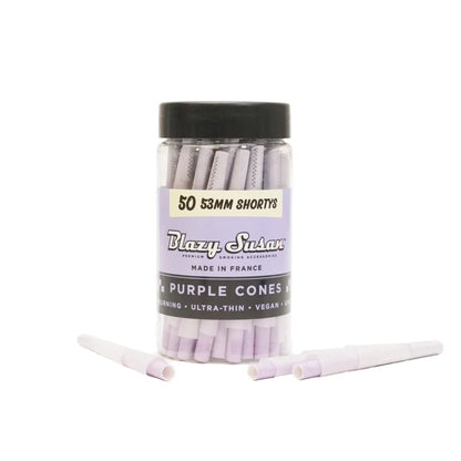 Blazy Susan | Purple shorty Cones Pack of 50 Pre-rolled Cone (Bulk / Tower) Smoking Cat Distribution