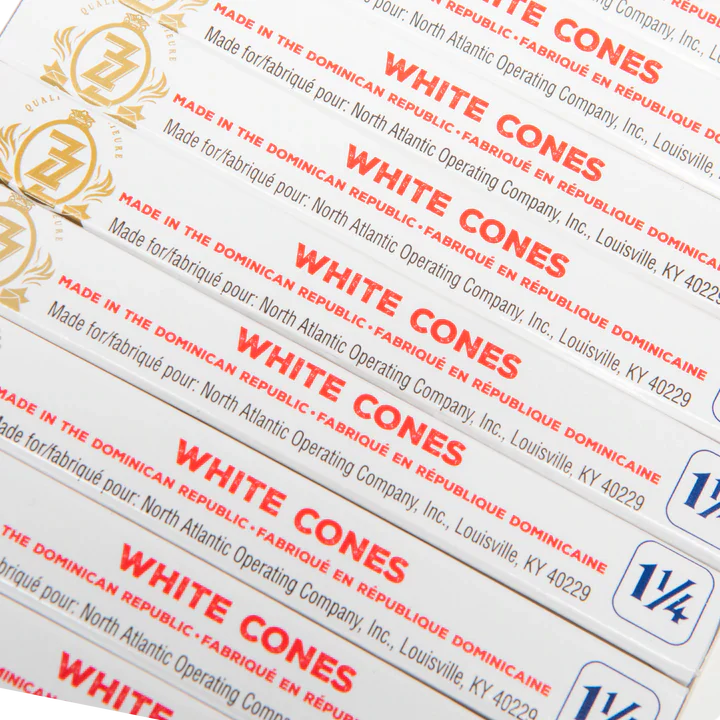 Pre-Rolled Cones - Zig-Zag White 1 1/4 Papers Box of 24 Pre-rolled Cone (Display Pack) ONE